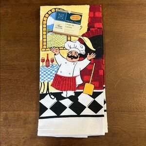 Home Collection Chef Design Kitchen Towel - Red, Black, Yellow